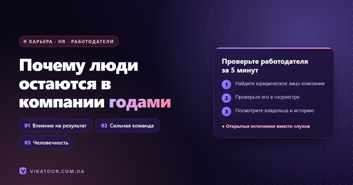 Что удерживает людей в компании: влияние на результат, сильная команда и человечность